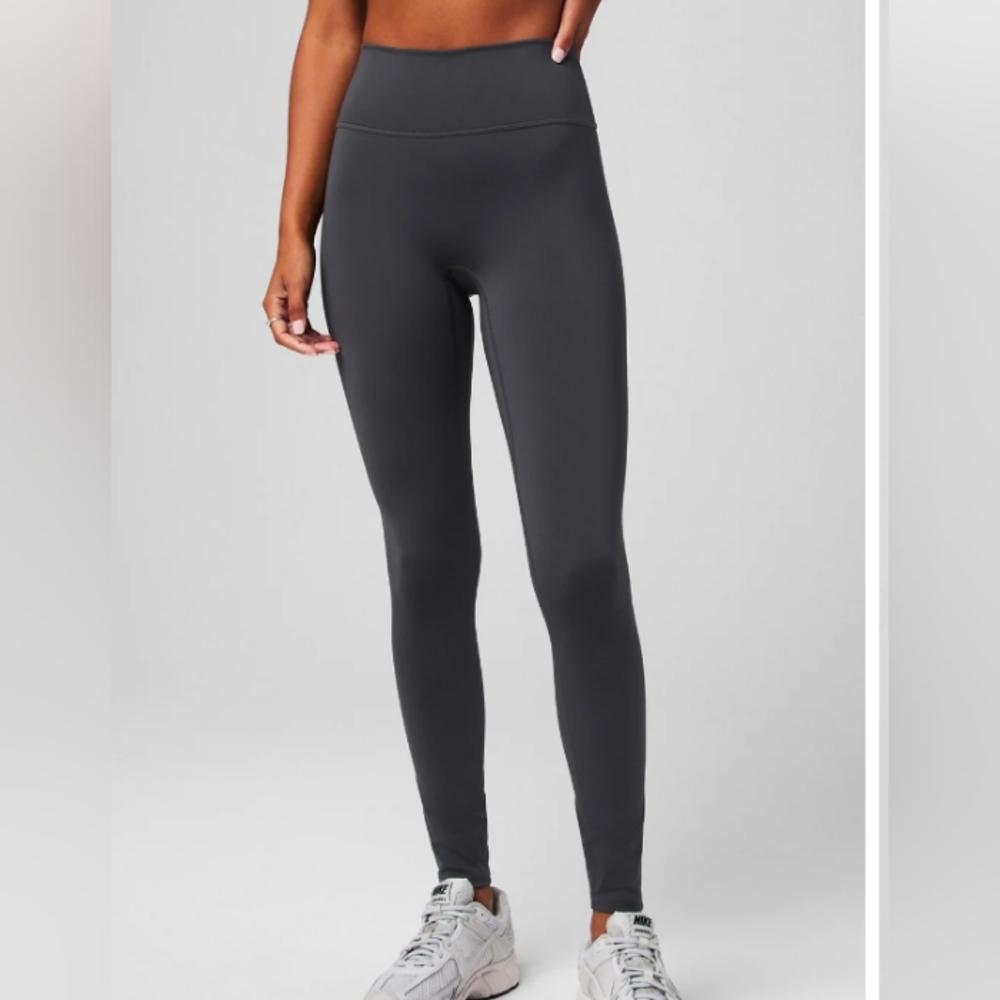 NWT Fabletics Anywhere Motion365+ High-Waisted Leggings Midnight Gray